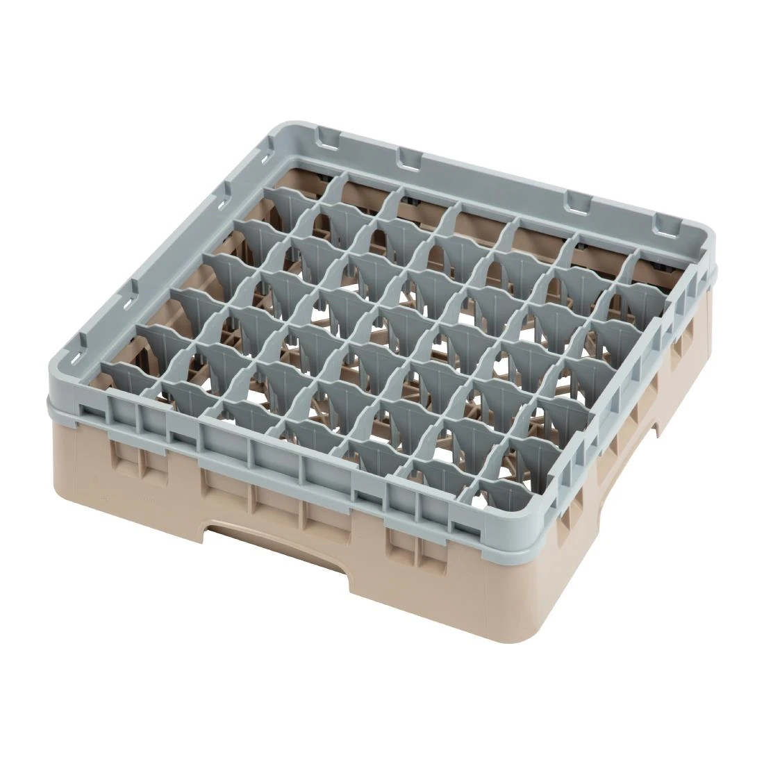 Cambro DW561 Camrack Beige 49 Compartments Max Glass - Height 92mm product image