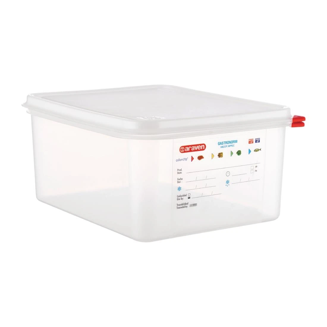 Araven T989 Food Containers - GN 1/2 12.5Ltr with Lids (Box 4) product image
