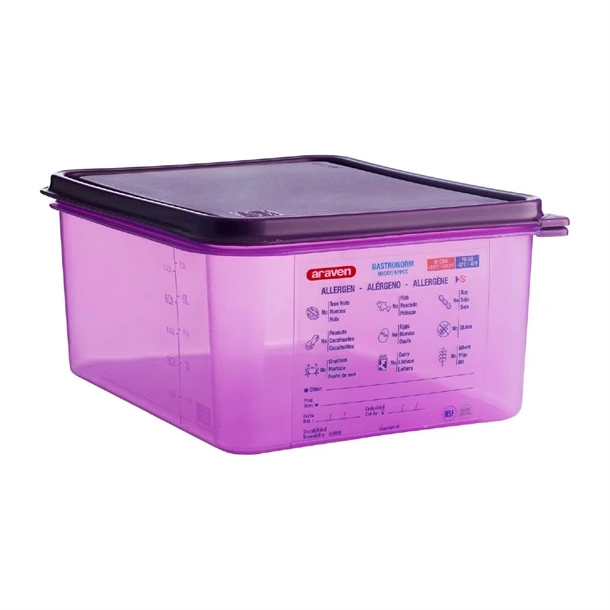 Araven CM789 Allergen Container GN - 1/2 10Ltr & Airtight Lid product image