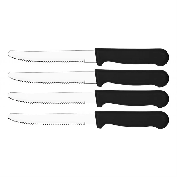 Tablekraft DD762 Steak Knife Rounded Tip Hangsell S/S 253mm (Pack 4) product image