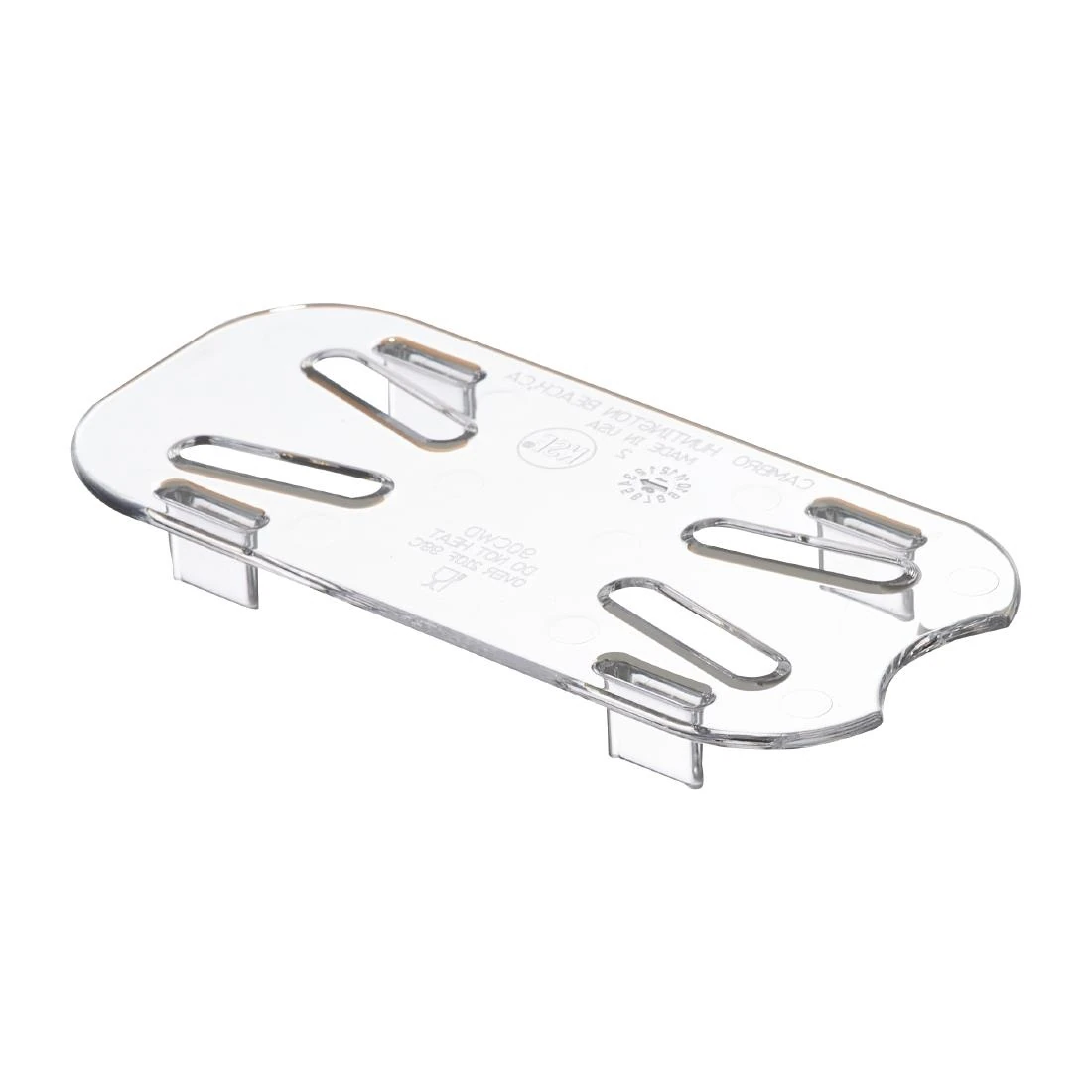 Cambro DM760 Polycarbonate Drain Shelf for 1/9 Foodpans Clear product image
