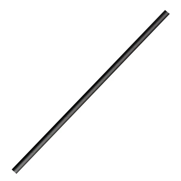 BioPak FK567 Paper Straw - Black - 6mm (Sleeve 250) product image