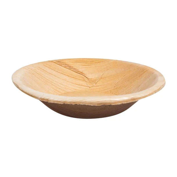 Fiesta Compostable HT873 Palm Leaf Deep Plates Round - 175mm (Pack 100) product image