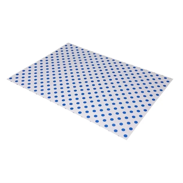 Fiesta Compostable HY792 Burger Wraps Blue Dot - 250x350mm (Pack 200) product image