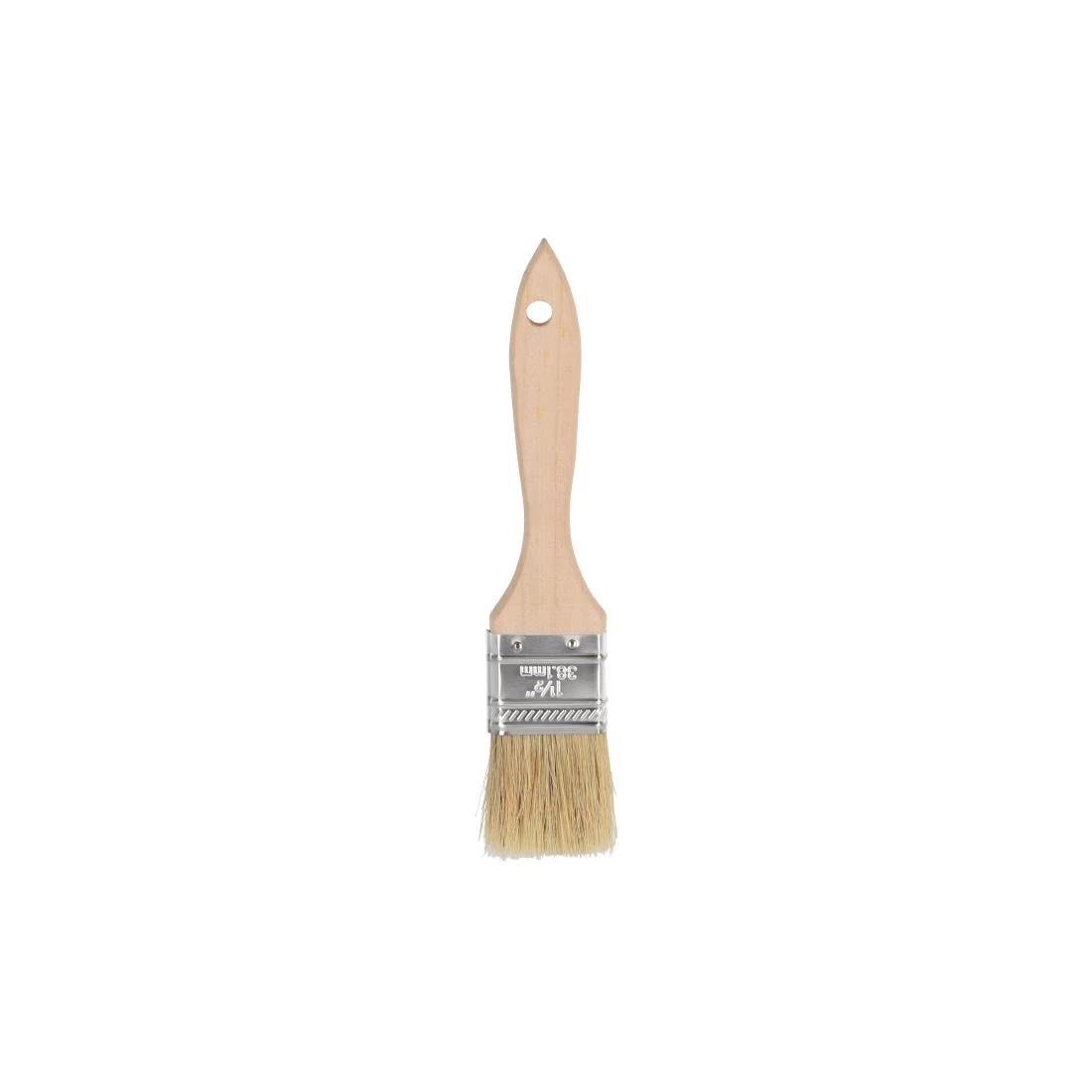 Chef Inox DU725 Pastry Brush Natural Bristles with Wood Handle - 38mm product image