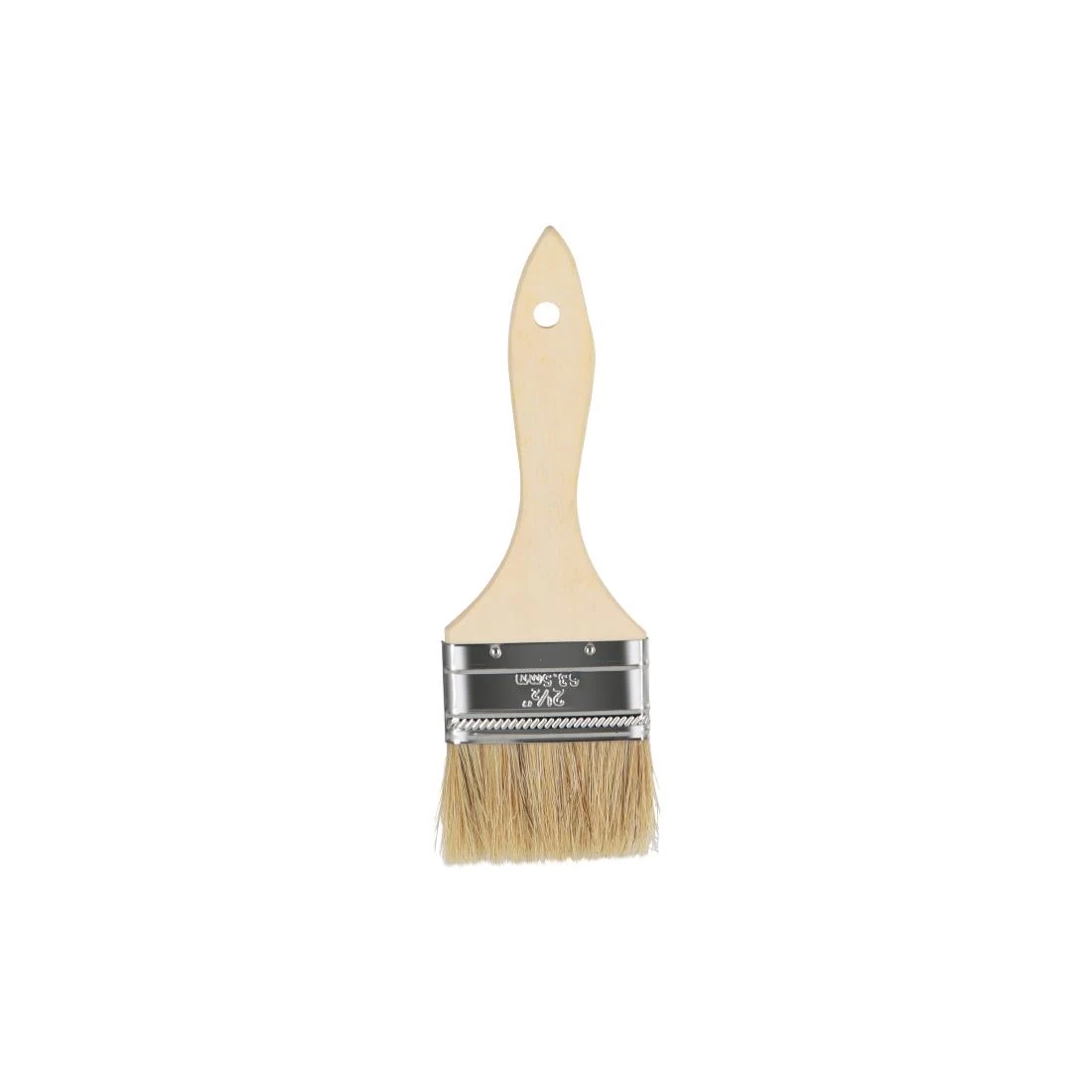 Chef Inox DU727 Pastry Brush Natural Bristles with Wood Handle - 62mm product image