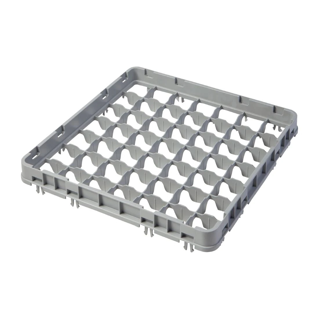 Cambro DU896 Camrack 49 Compartment Glassrack Extender - Grey - 41mm product image