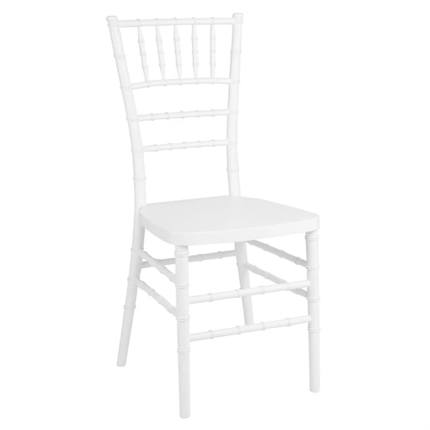 Bolero JA998 Chiavari Polypropylene Chairs White (4 Pack) product image