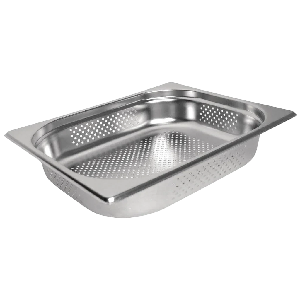 Vogue DN702 GN Pan 1/2 Perforated – 100mm Deep Stainless Steel | 5.5L commercial kitchen equipment