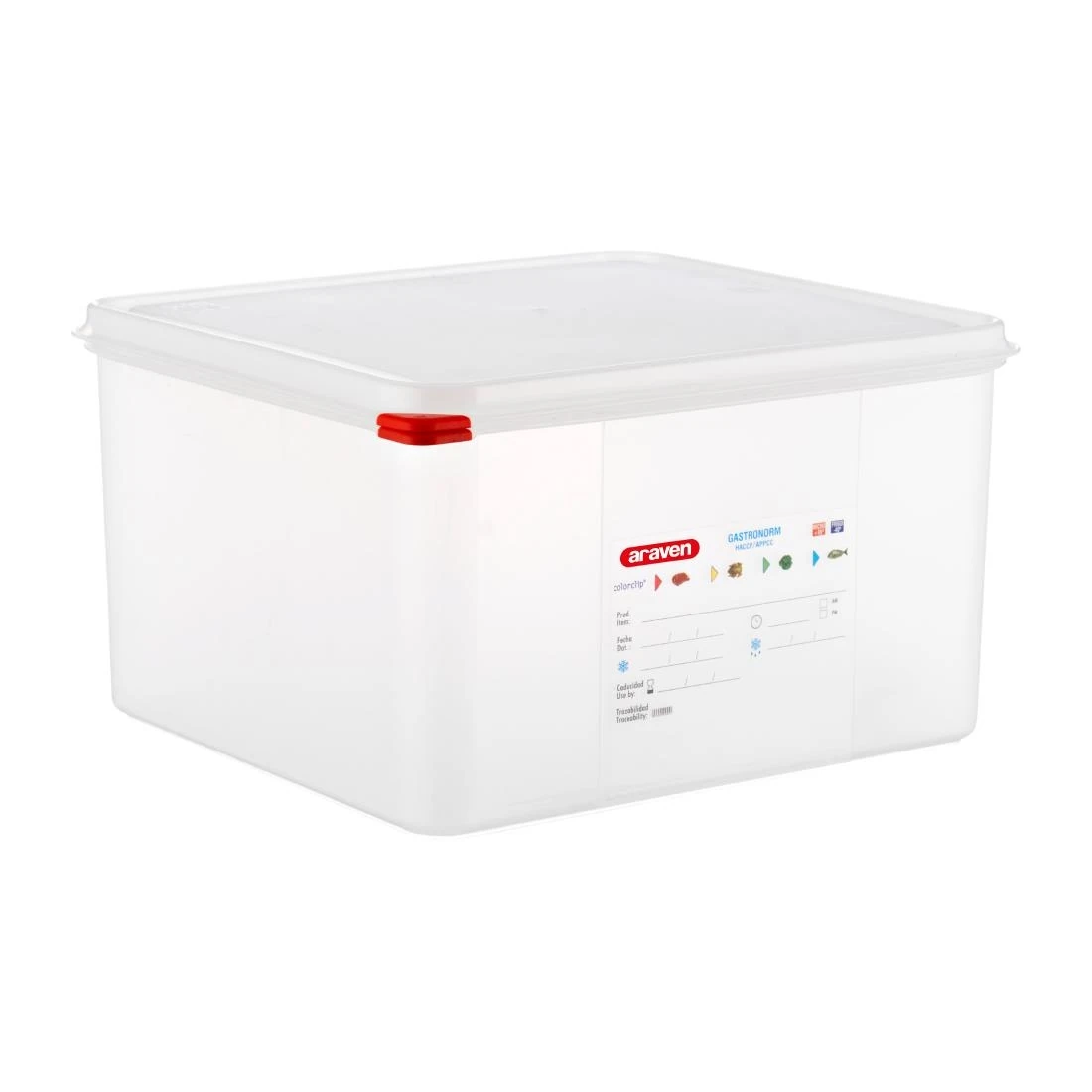 Araven DL983 Food Container - 2/3 GN 19Ltr with Lid 200mm (Pack 4) product image