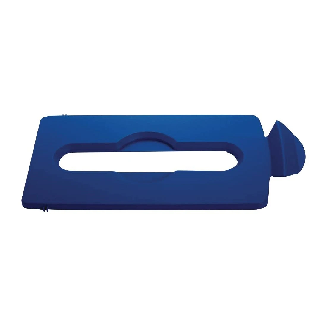 Rubbermaid FY151 Slim Jim Recycling Station Blue Paper Slot Lid product image