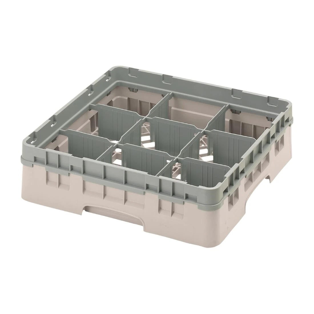 Cambro DU891 Camrack 9 Compartment Glassrack - Beige - Max Glass 149x92mmH product image