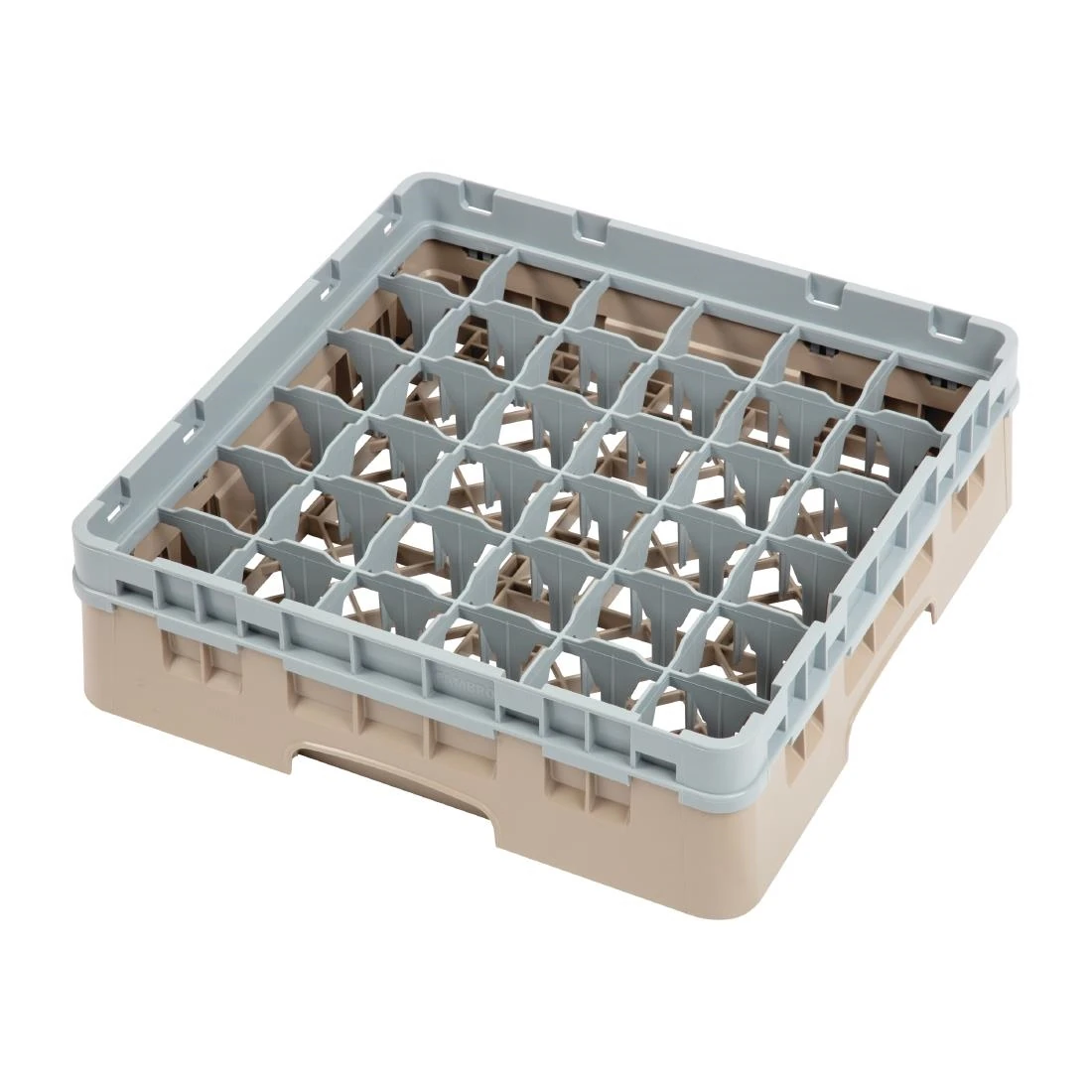 Cambro DW558 Camrack Beige 36 Compartments Max Glass - Height 92mm product image