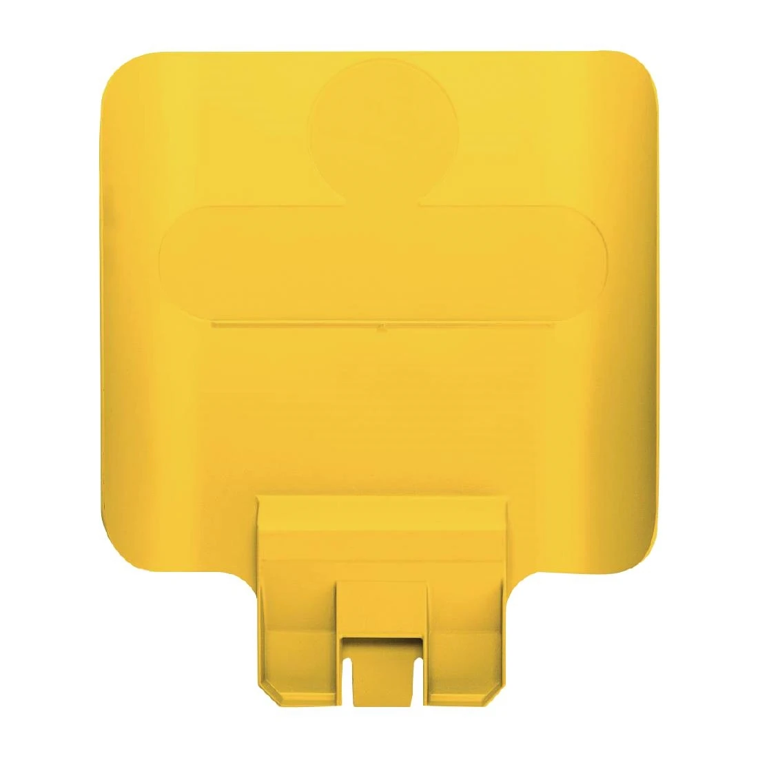 Rubbermaid FY150 Slim Jim Recycling Station Yellow Billboard product image