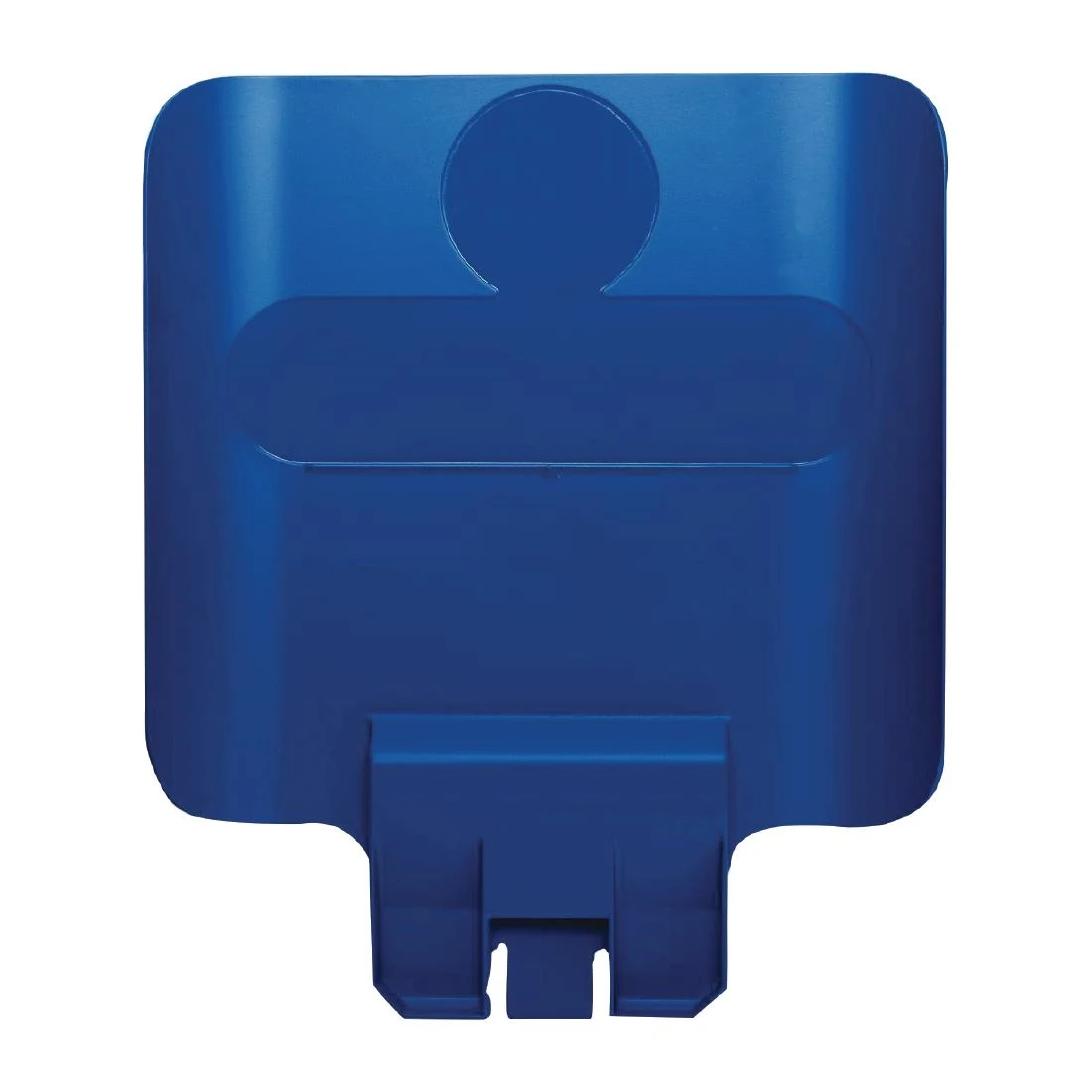 Rubbermaid FY152 Slim Jim Recycling Station Blue Billboard product image