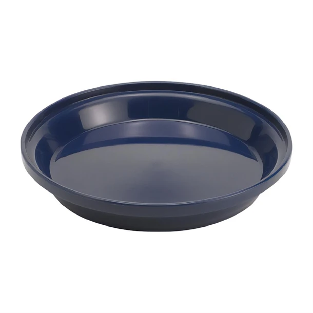 Cambro HU518 Shoreline Insulated Base for 22.8-30cm Plate - Navy Blue (Pack 12) product image