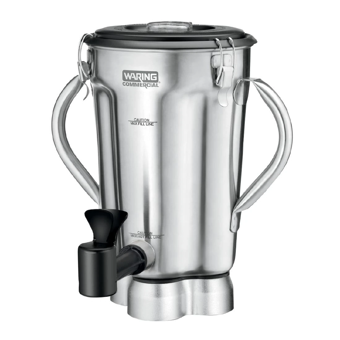 Waring AF919 Two-Handle 1 Gallon St/St Container with Blade Assembly Lid & Spigot product image