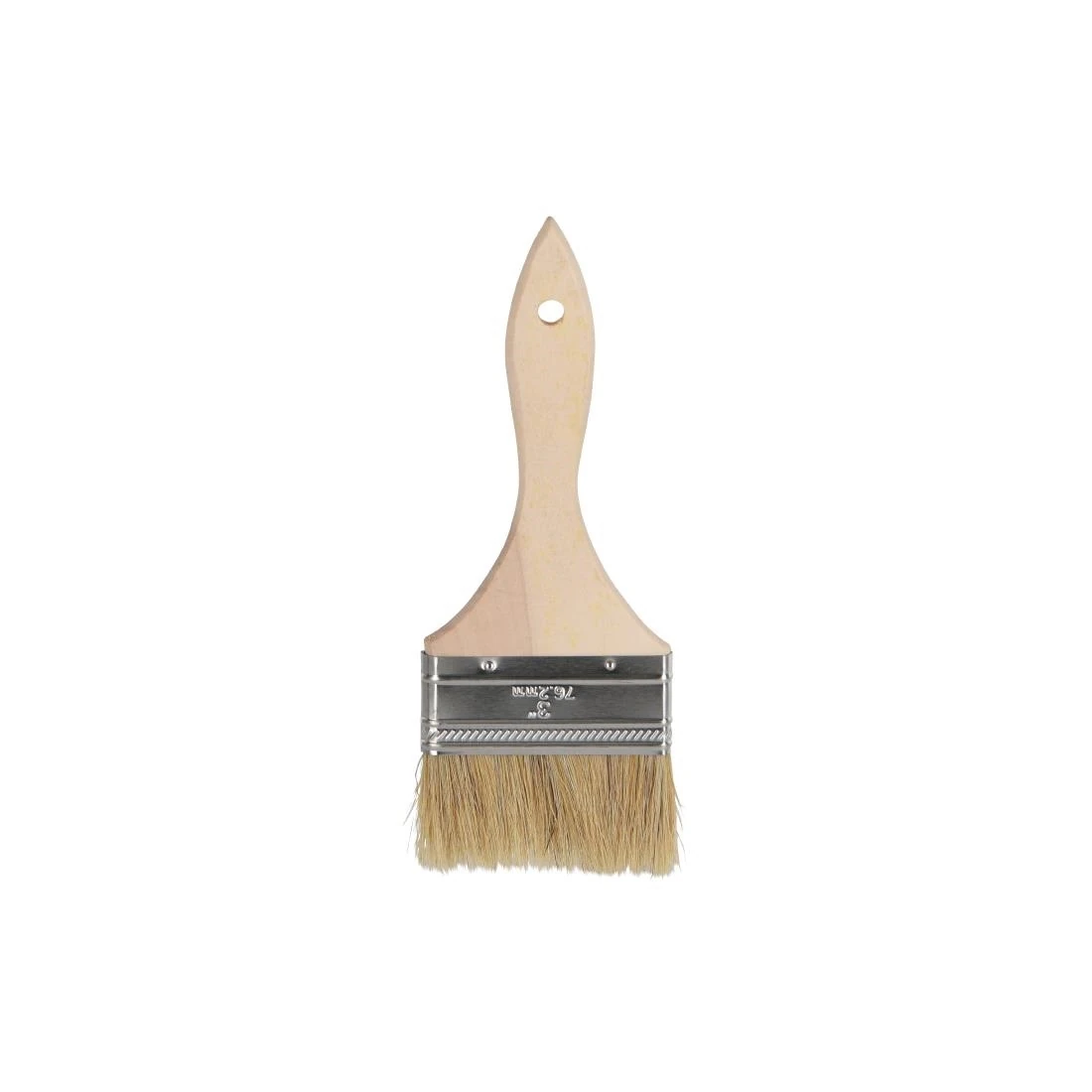Chef Inox DU728 Pastry Brush Natural Bristles with Wood Handle - 75mm product image