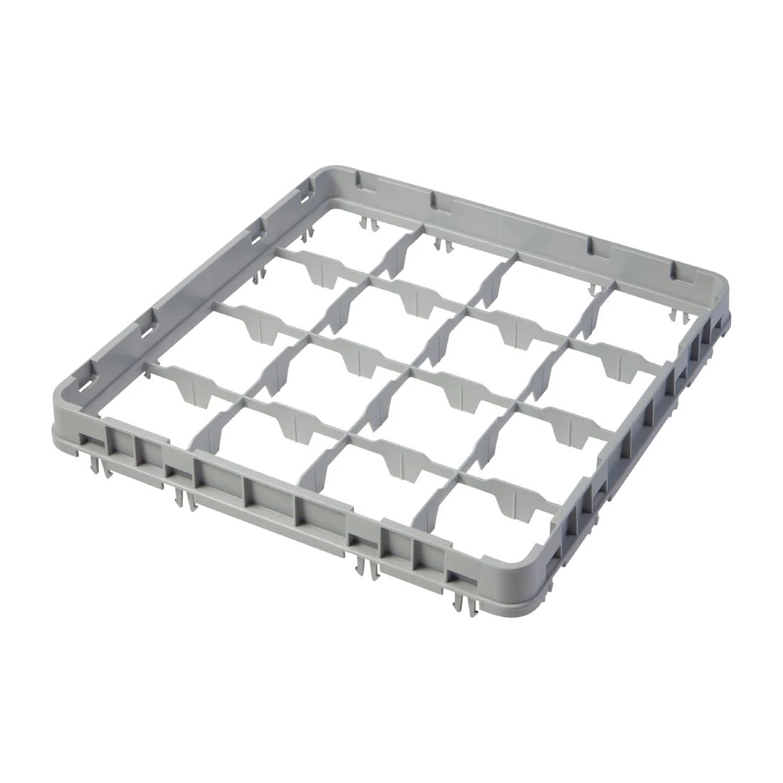 Cambro DU894 Camrack 16 Compartment Glassrack Extender - Grey - 41mm product image