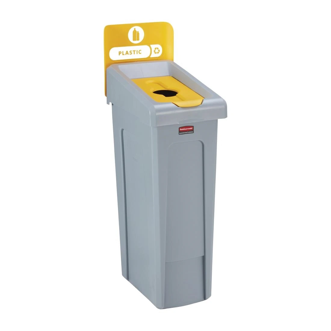 Rubbermaid DY085 Slim Jim Mixed Recycling Station - Yellow product image