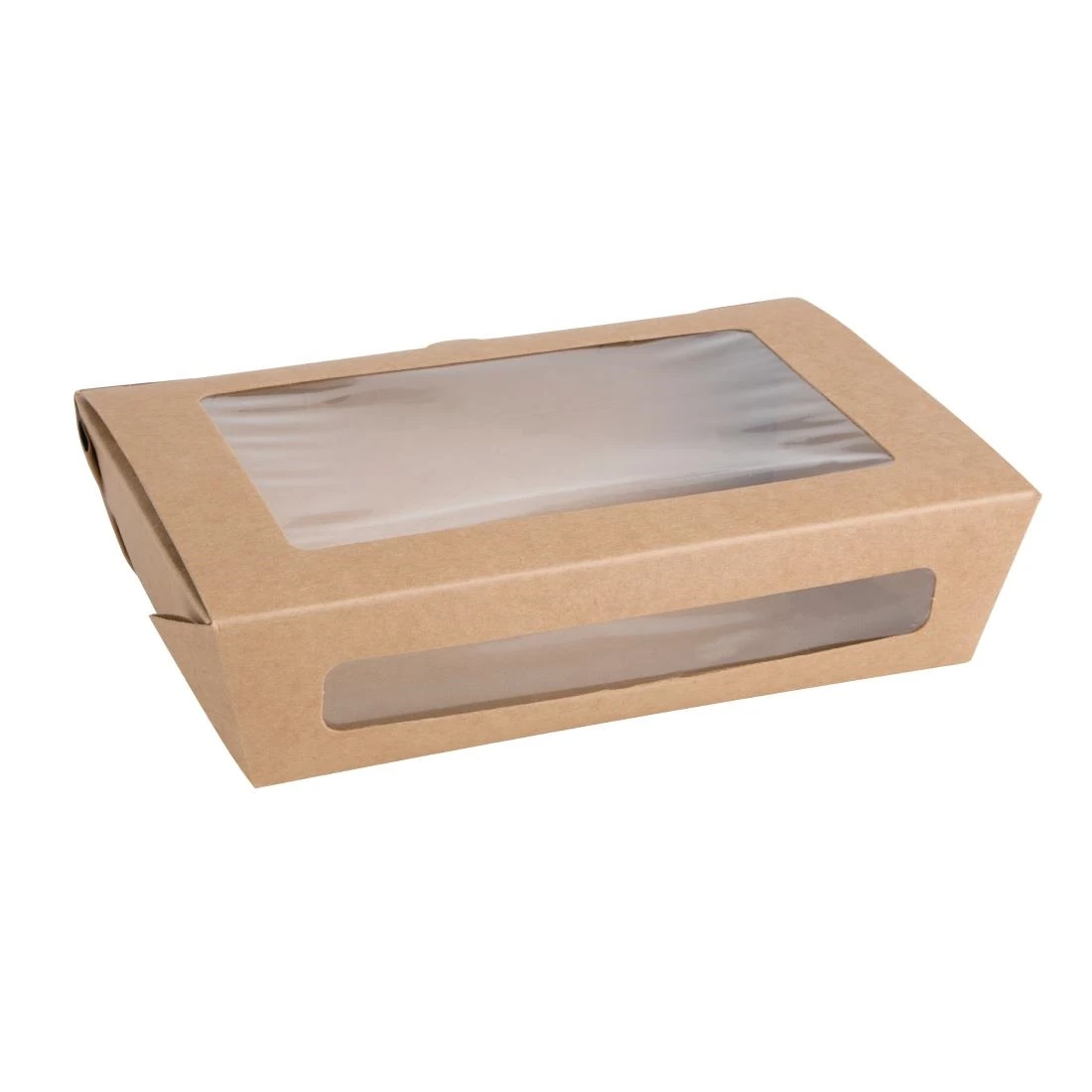 Fiesta Compostable FB677 Salad Box with PLA Window - 1200ml (Pack 200) product image