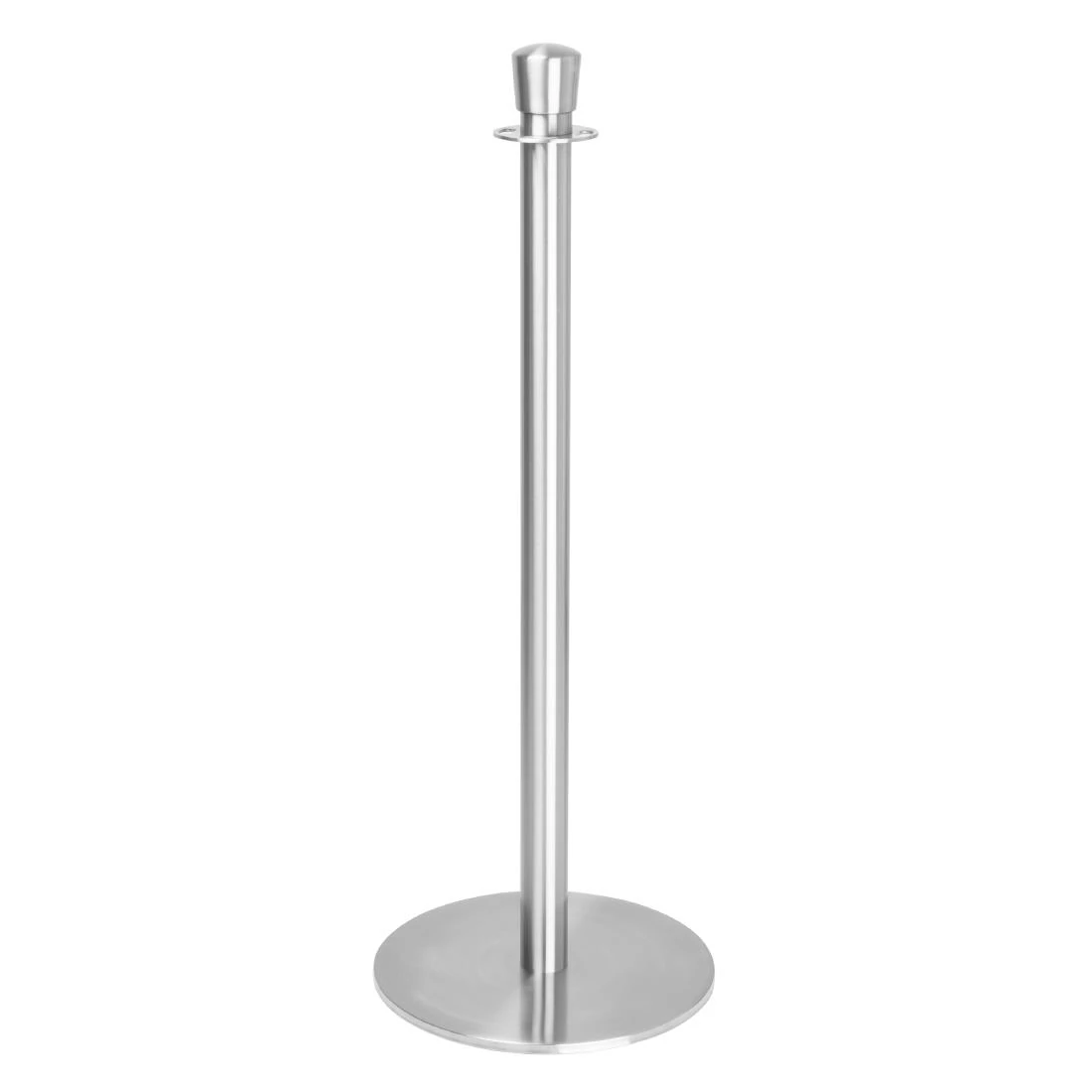 Bolero GP639 Flat Base Barrier Post Brushed Stainless Steel (Set 2) product image