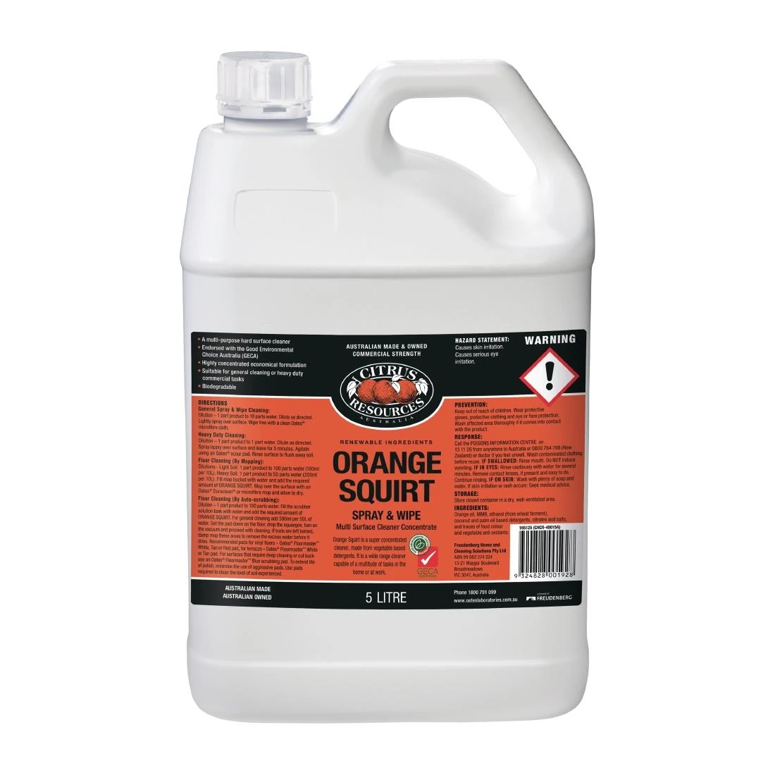 Oates JC103 Professional Orange Squirt Multi Purpose - 5Ltr product image