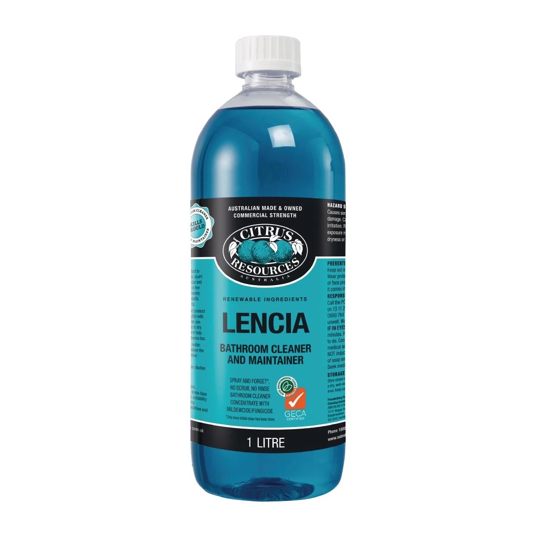 Oates JC104 Professional Lencia Bathroom & Washroom Cleaner - 1Ltr product image