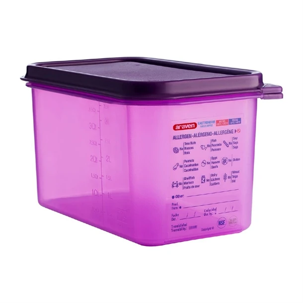 Araven CM787 Allergen Container GN - 1/4 4.3Ltr & Airtight Lid product image