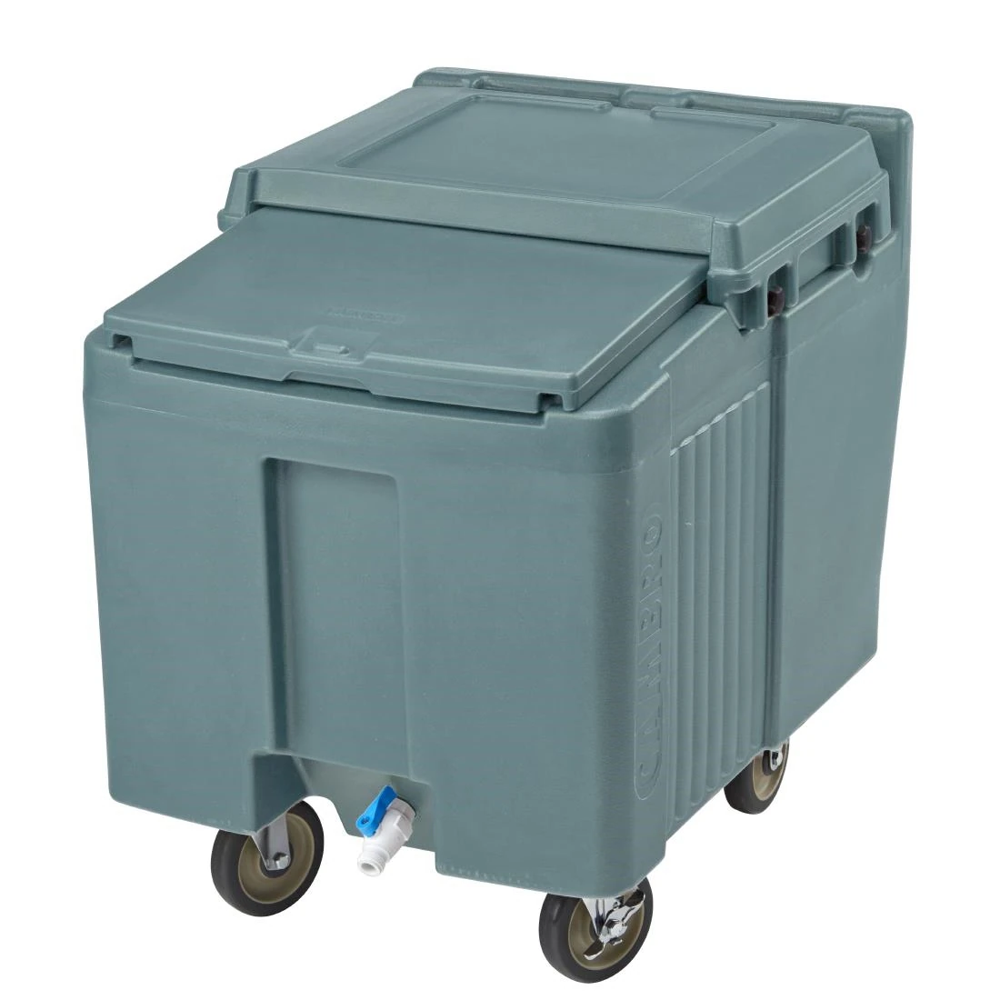 Cambro FU690 ICS125L Ice Caddy with Sliding Lid Slate Blue product image