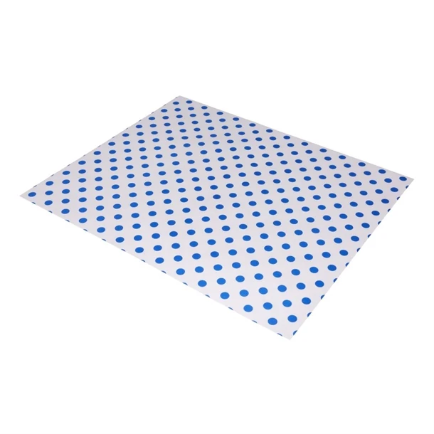Fiesta Compostable HY783 Burger Wraps Blue Dot - 250x300 (Pack 200) product image
