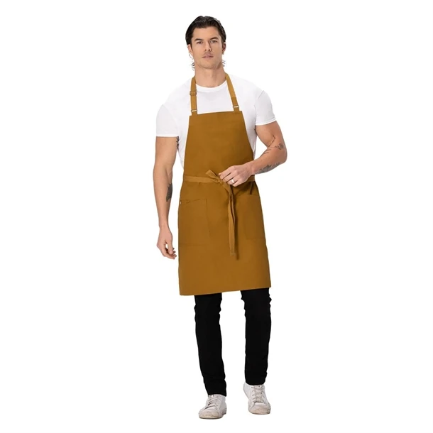 Chef Works JD935 Lockharte Bib Apron - Mustard product image