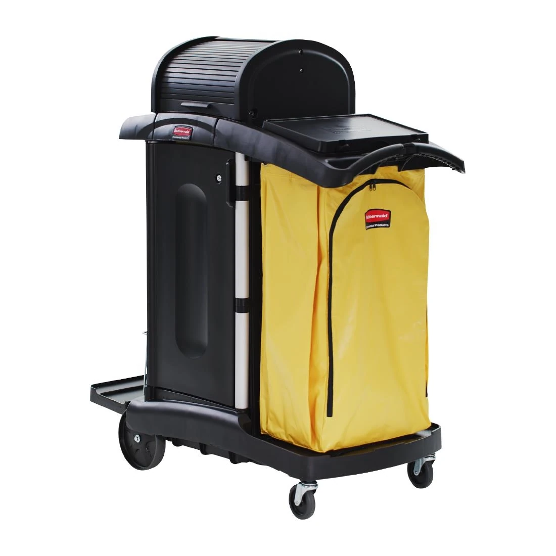 Rubbermaid HU923 Janitorial Cleaning Cart with Doors & Hood - High Security product image