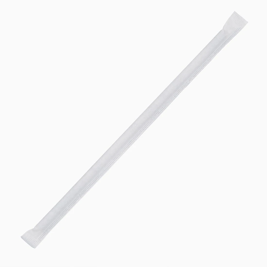 Fiesta Compostable FP440 Wrapped Paper Straw Black - 6mm (Box 250) product image