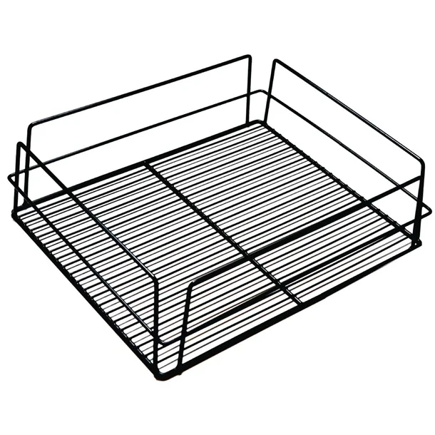 Ken Hands GH689 KH Glass Basket Black PVC - 425x350x125mm 17x14x5" product image