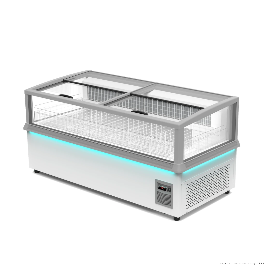 Thermaster SIFW-E190G Dual Temperature Island Display End Cabinet