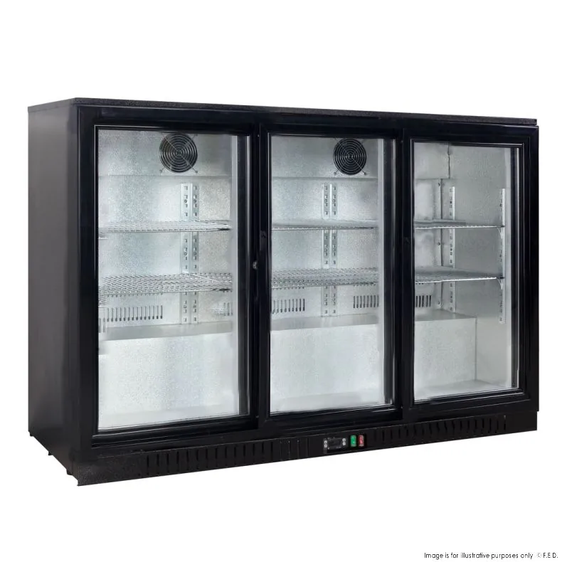Thermaster LG-330SC Under Bench Three Sliding Door Bar Cooler Front View