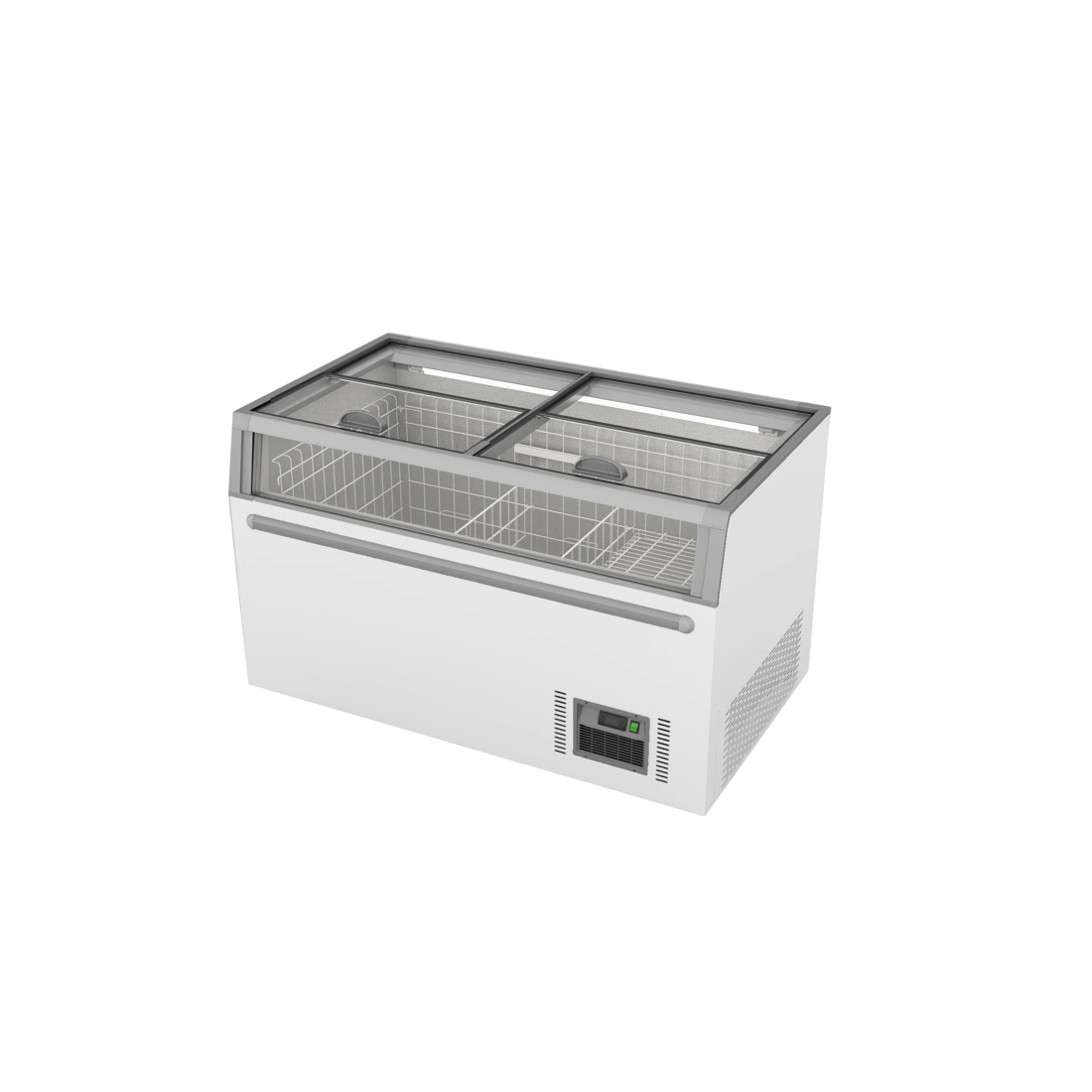 Thermaster ZCD-L145G Island Freezer – 575L, Glass Sliding Lids