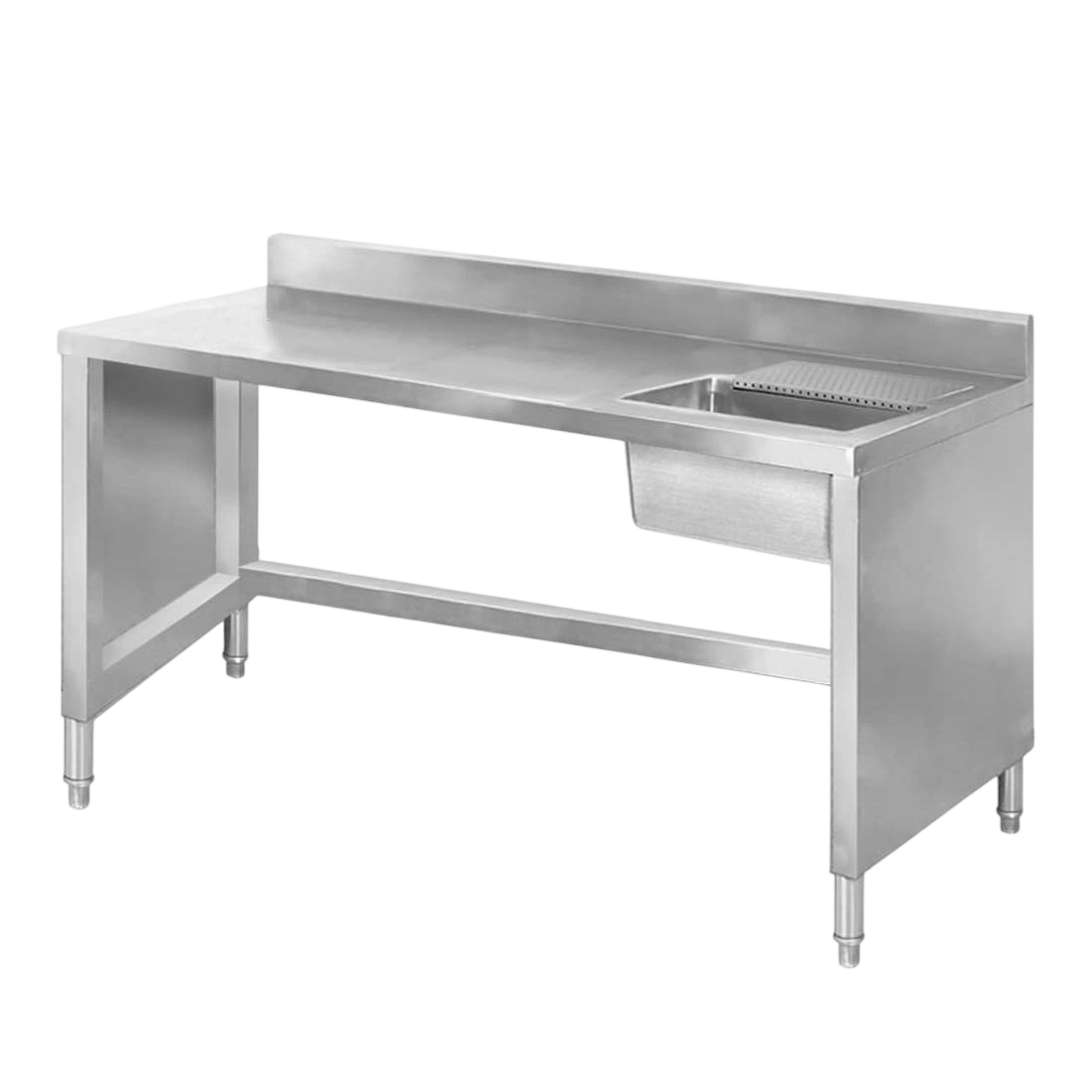 FED SSB6-1400R Sink Work Bench – 1400mm, Splashback, 304 SUS commercial kitchen equipment
