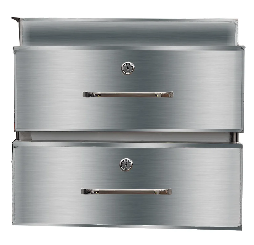 FED Stainless Steel Double Drawer DR-02/A – Durable & Space-Saving Kitchen Storage commercial kitchen equipment