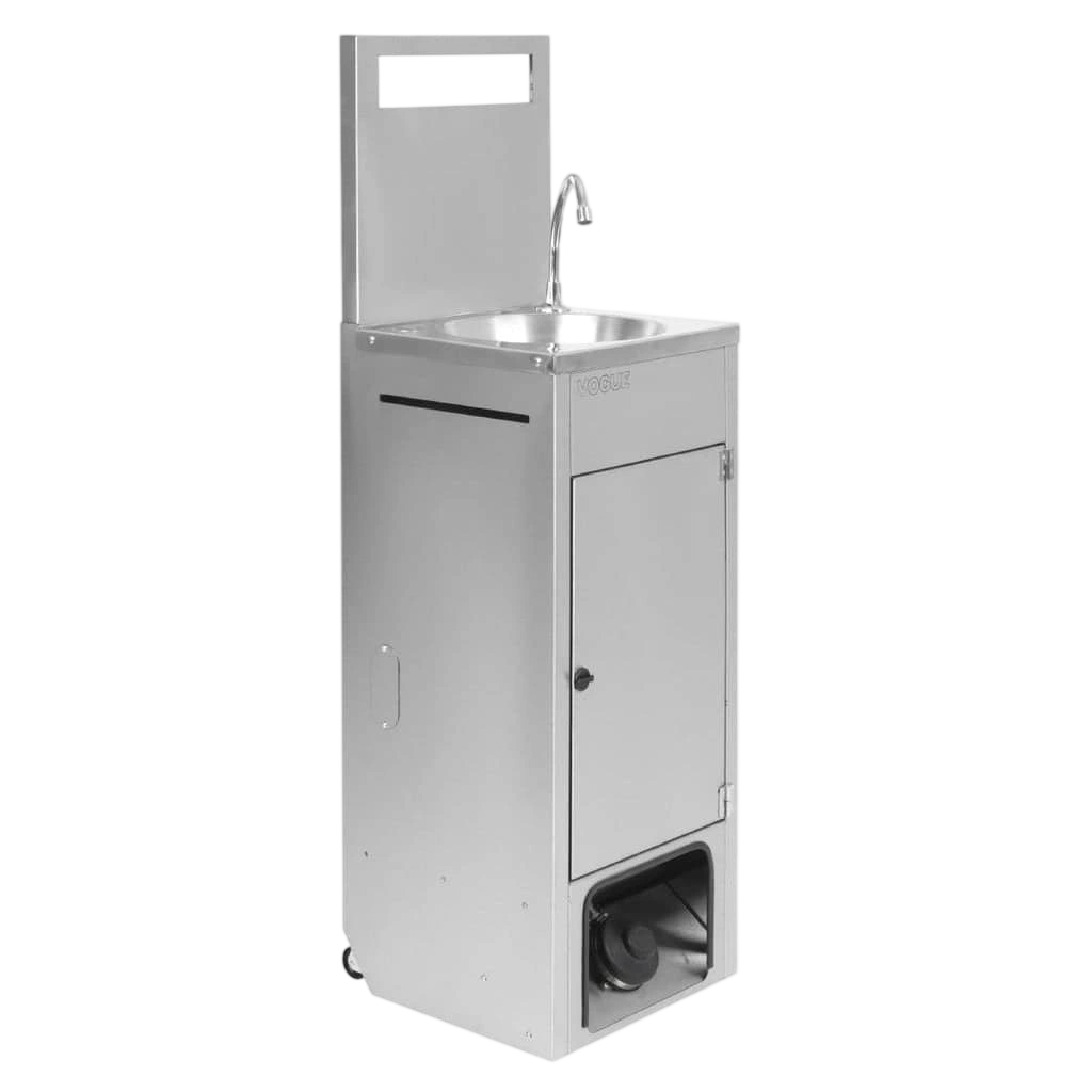 Vogue DG400 Mobile Hand Wash Station – 12.5L Portable Foot Pump Sink