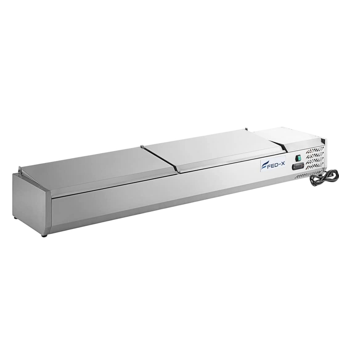 FED-X XVRX2000/380S Salad Bench – 2000mm, 9× 1/3GN, Stainless Steel Lids commercial kitchen equipment
