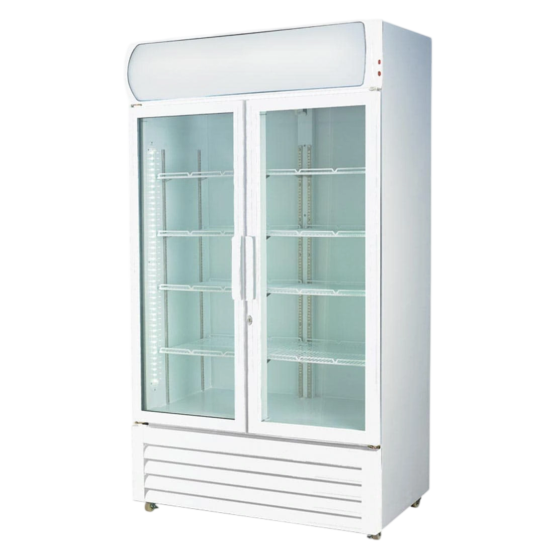 Thermaster LG-1200P Upright Double Glass Door Beverage Fridge – 1075L commercial kitchen equipment
