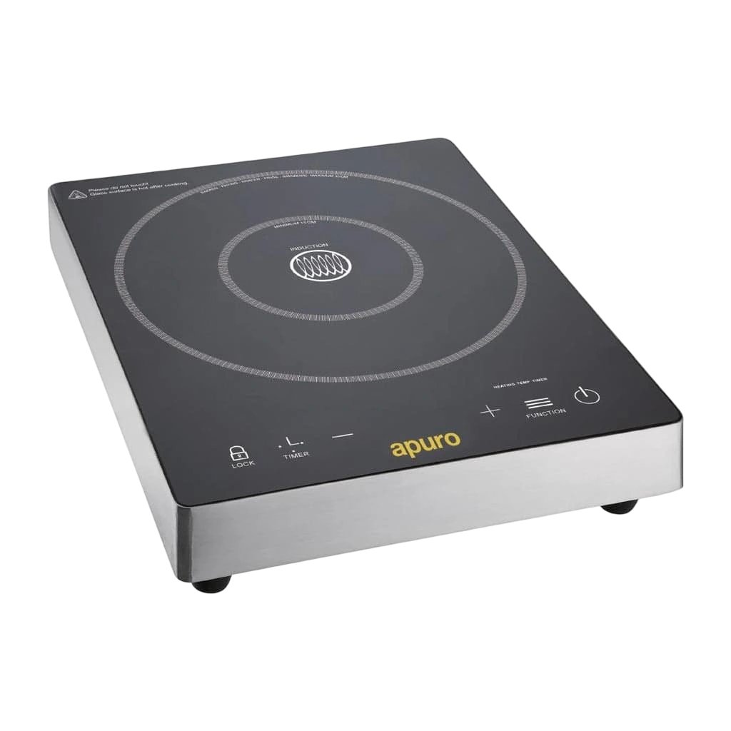 Apuro DF825-A Touch Control Single Induction Hob – 3kW, Stainless Steel Body commercial kitchen equipment