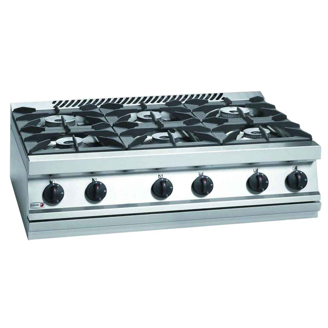 Fagor 700 series natural gas 6 burner SS boiling top CG7-60H commercial kitchen equipment