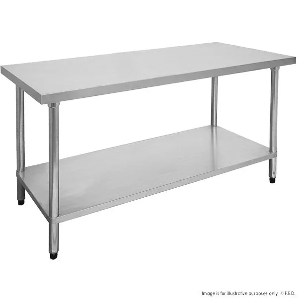 FED 0900-6-WB stainless steel table 900x600x900mm, 304 grade bench, commercial kitchen – Australia