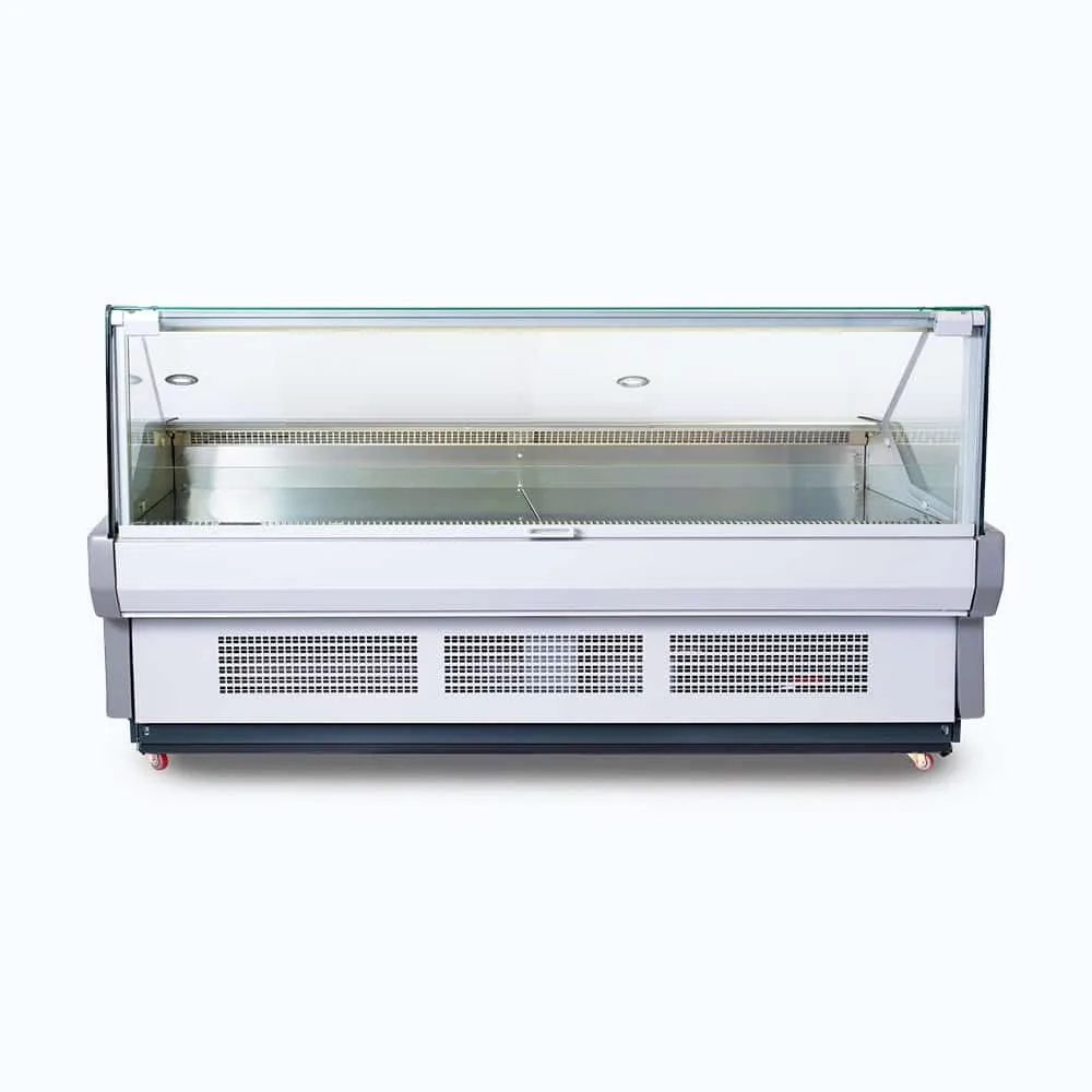 Bromic DD1875SG-NR Square Glass Display Fridge Open View