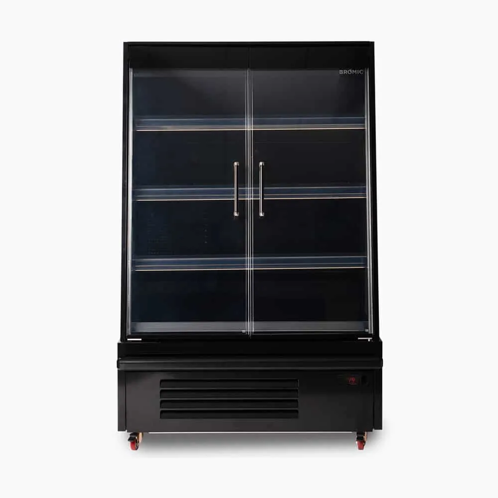 Bromic SVM1000HD-NR Semi-Vertical Display Fridge – 332L Glass Doors