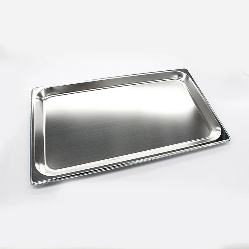 Kitchen Knock 1/1 Gastronorm Pans, 20mm Deep, Stainless Steel, 6-Pack, 3L Capacity