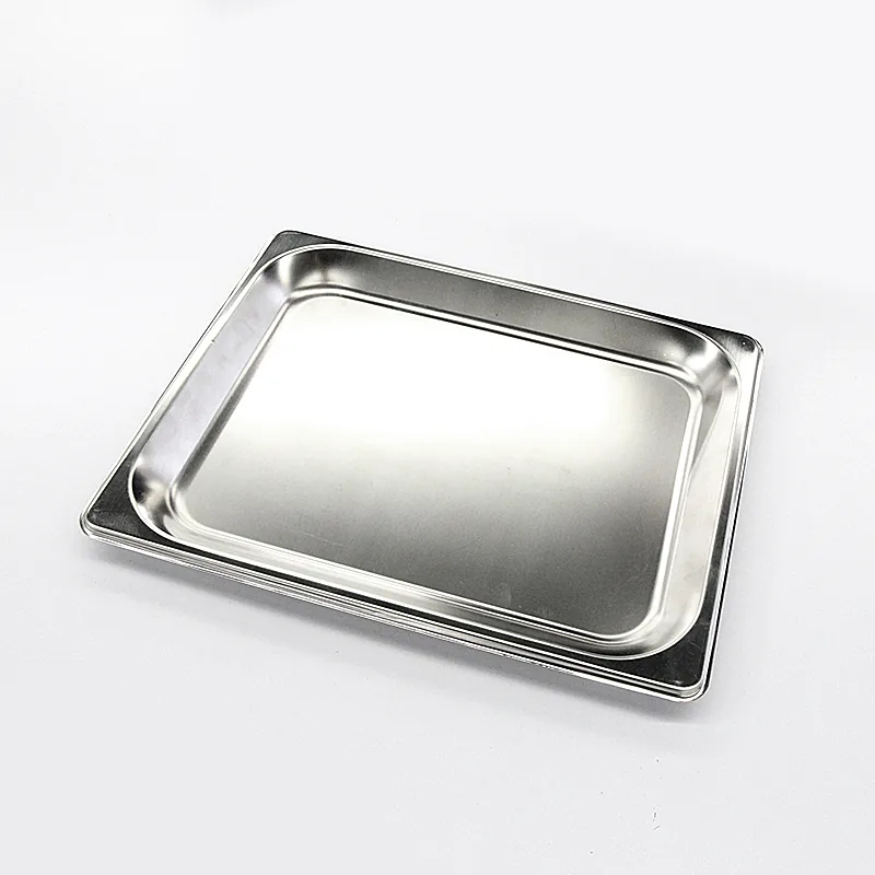 Kitchen Knock 393533 1/2 size stainless steel gastronorm pan set, 20mm deep, 6-pack for food prep and storage